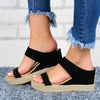 Hemp Wedge Heel Slippers: Casual Sandals & High Heel Shoes