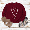 Valentine's Day Love: European & American Women's Casual Sweatshirt