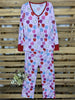 Valentines Day Love Print Casual Home Pajamas Parent Child Set