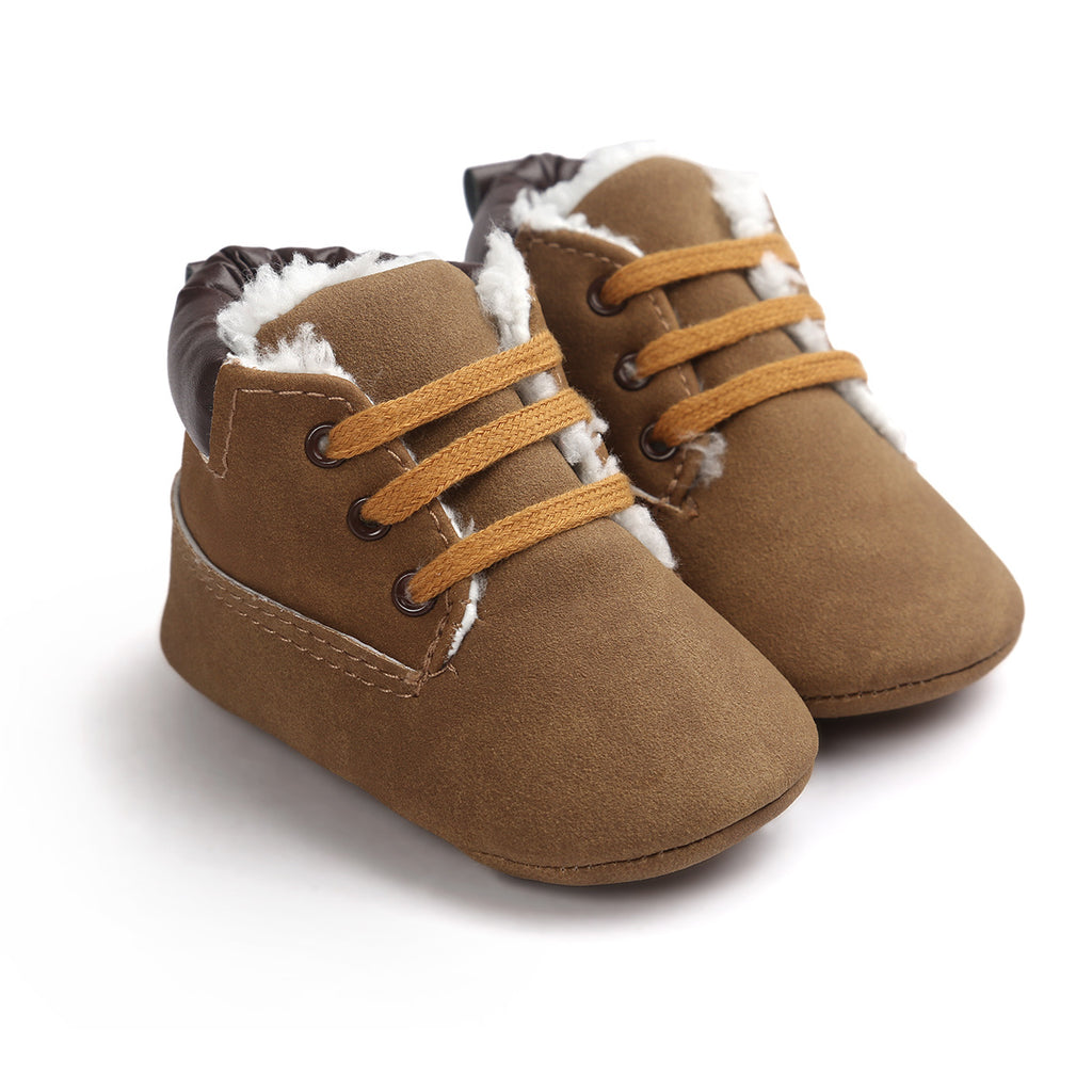 Winter Baby Boys Suede Leather Sneakers | Warm Toddler Snow Boots