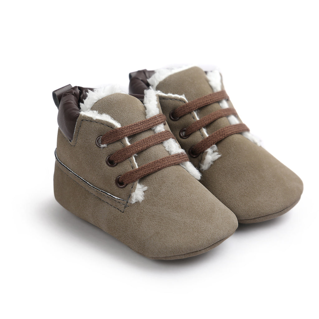 Winter Baby Boys Suede Leather Sneakers | Warm Toddler Snow Boots