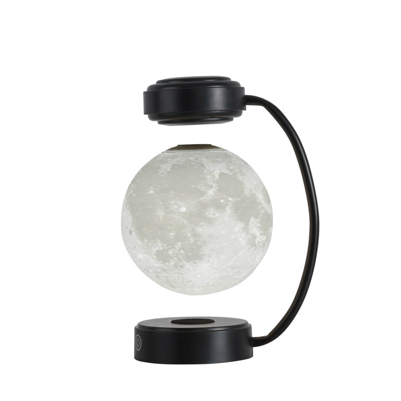 Lampe LED 3D en forme de lune, veilleuse à lévitation magnétique sans fil, boule flottante rotative, pour l'école, le bureau, la librairie, décoration de la maison