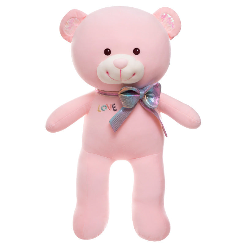 Cartoon Bow Big Bear Plush: Joyful, Soft, and Irresistibly Cute!