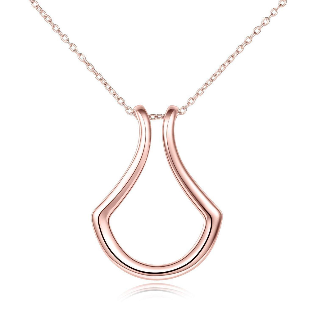 Elegant Sterling Silver Ring Holder Necklace for Women