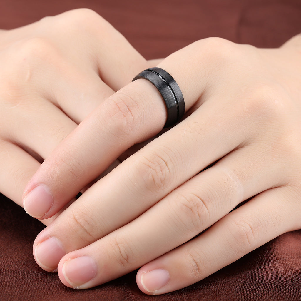 stylish-black-titanium-steel-ring-durable-&-sleek-jewelry