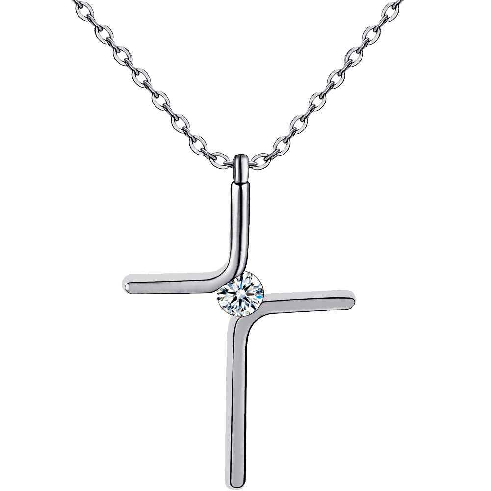 cross-pendant-new-simple-necklace-titanium-steel-plating