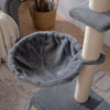 Ultimate Cat Haven: 105-Inch Gray Luxury Cat Tower with Plush Perches, Caves, Basket, and Scratching Board – The Purr-fect Indoor Playground!