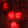 Love Heart LED Chain: Red Atmosphere Lighting for Room Party Decor