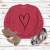 Valentine's Day Love: European & American Women's Casual Sweatshirt
