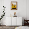Elevate Your Living Space with our 3-Door 3-Drawer White Sideboard Cabinet